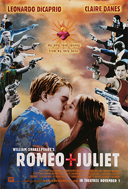 William Shakespeare's Romeo + Juliet movie poster
